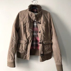 Abercrombie and Fitch Coat jacket plaid lining